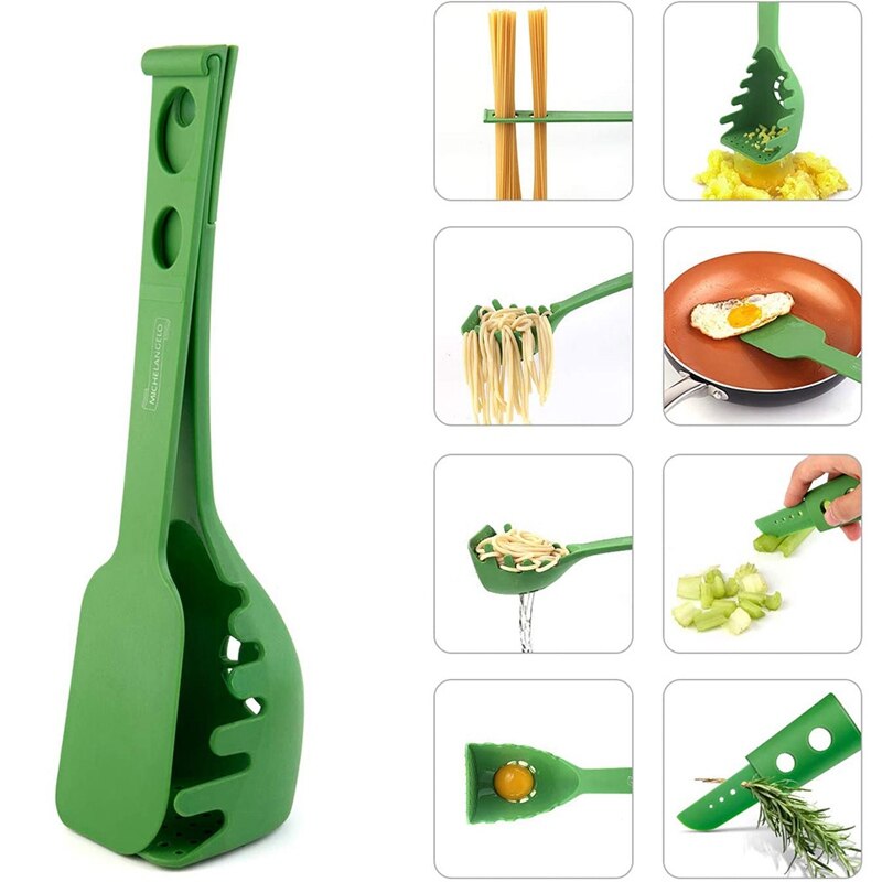 Multi-Function Kitchen Spatula & Pasta Spoon Set