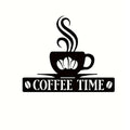 Personalized Iron Coffee Bar Metal Wall Art Decor