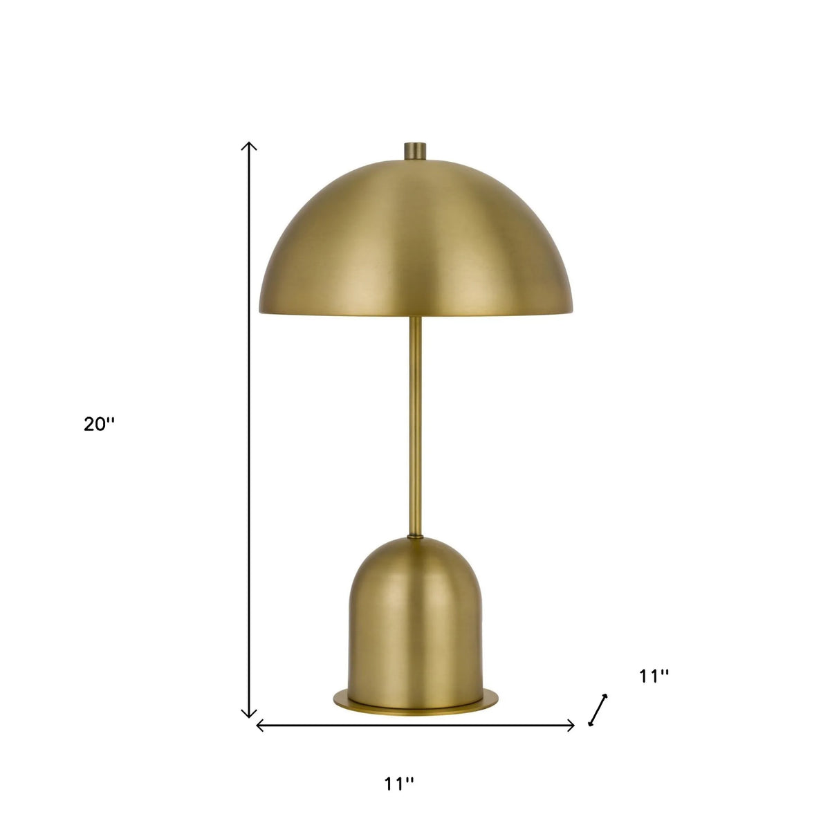 20" Antiqued Brass Novelty Desk Lamp – Dome Shade