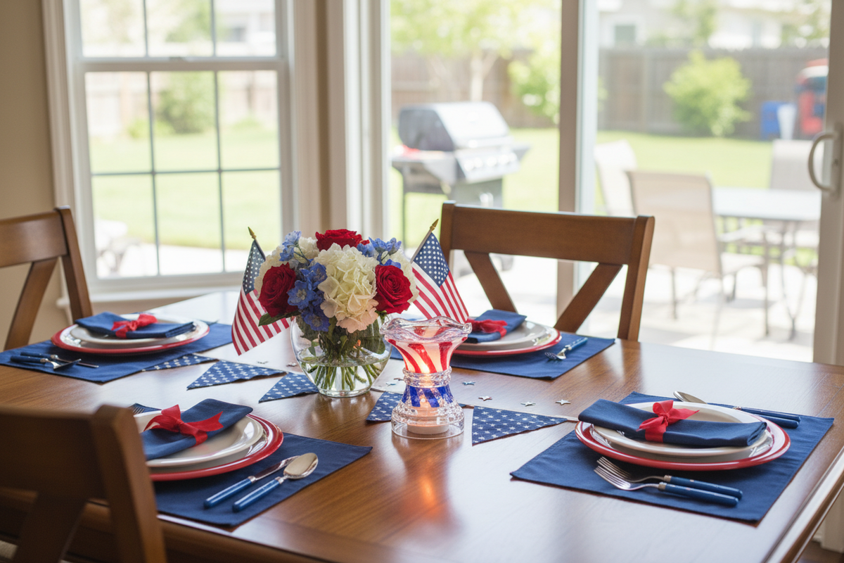 4th of July dining table