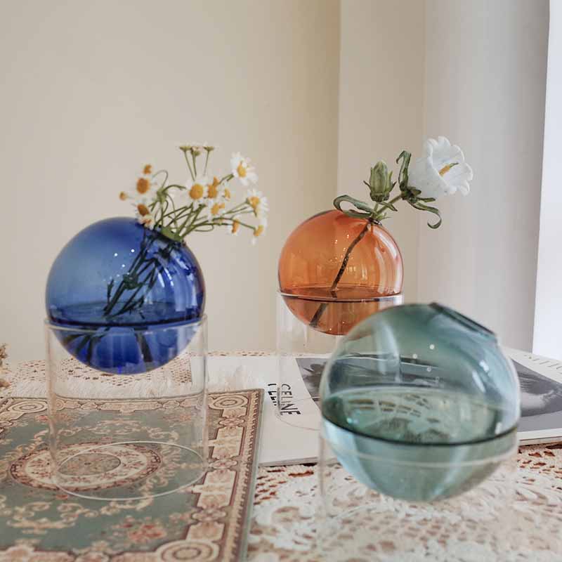 Bubble Ball Glass Vase