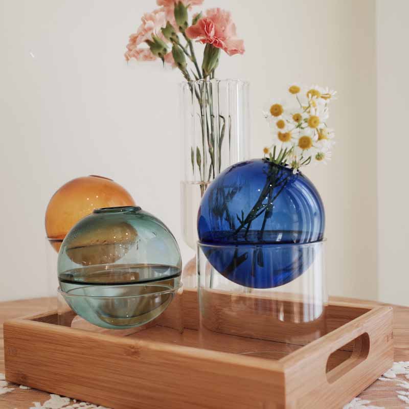 Bubble Ball Glass Vase