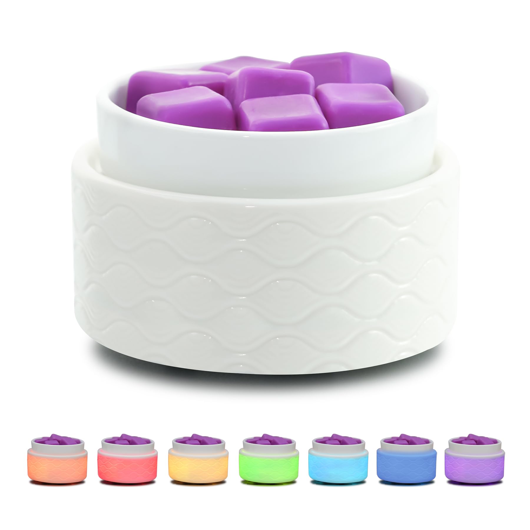 HomeFragrance 7 LED Color Changing Lights - 3-in-1 Electric Oil Burner