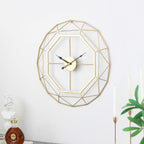 Iron Wall Clock - Silent Large Living Room Decor