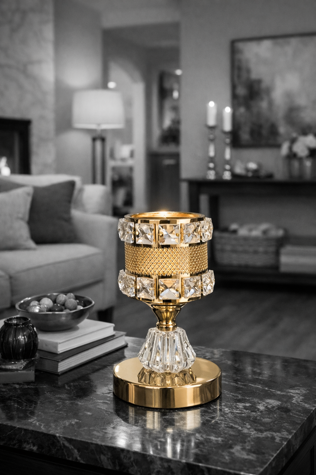 Designer Gold Fragrance Oil Warmer & Night Light | 3 Settings