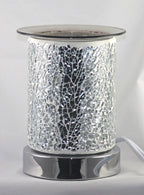 Crackle Glass Cylinder Oil & Wax Warmer