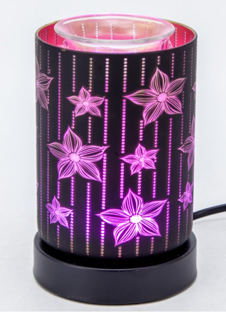 Falling Flowers LED Color-Changing Electric Fragrance Oil Warmer