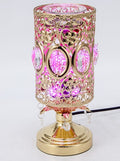 Pink Crystal Gold LED Color-Changing Electric Fragrance Oil Warmer