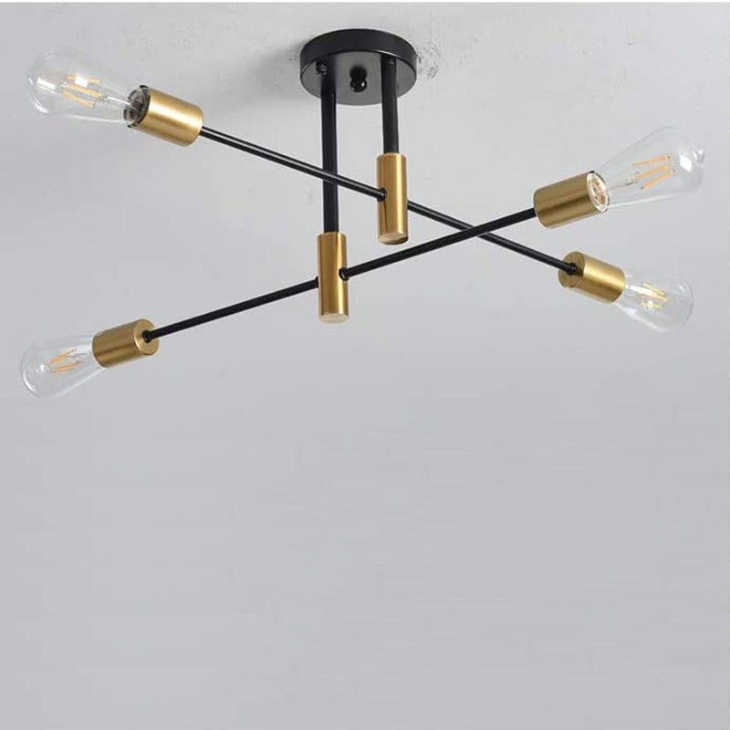 Modern Plated Metal LED Chandelier