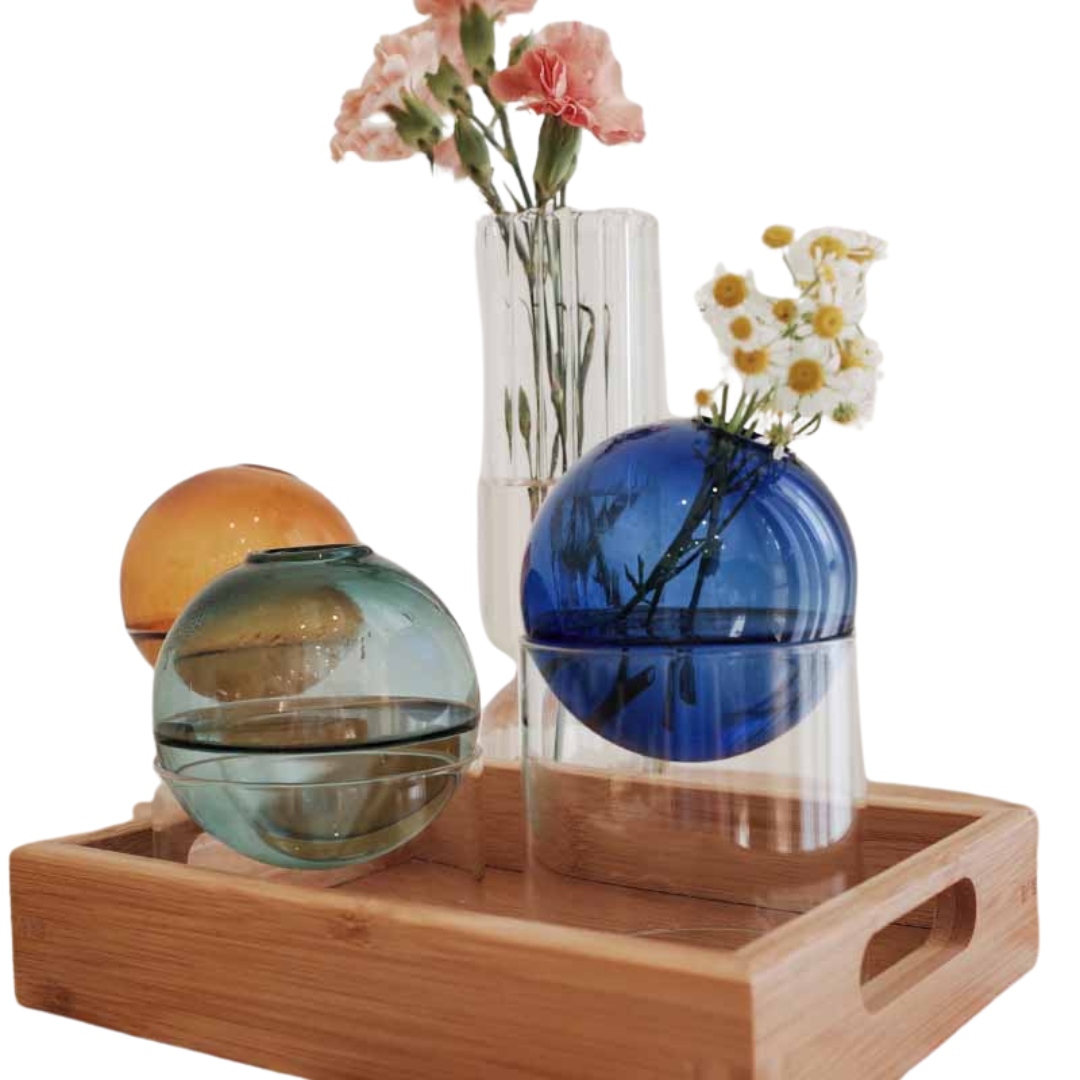 Bubble Ball Glass Vase