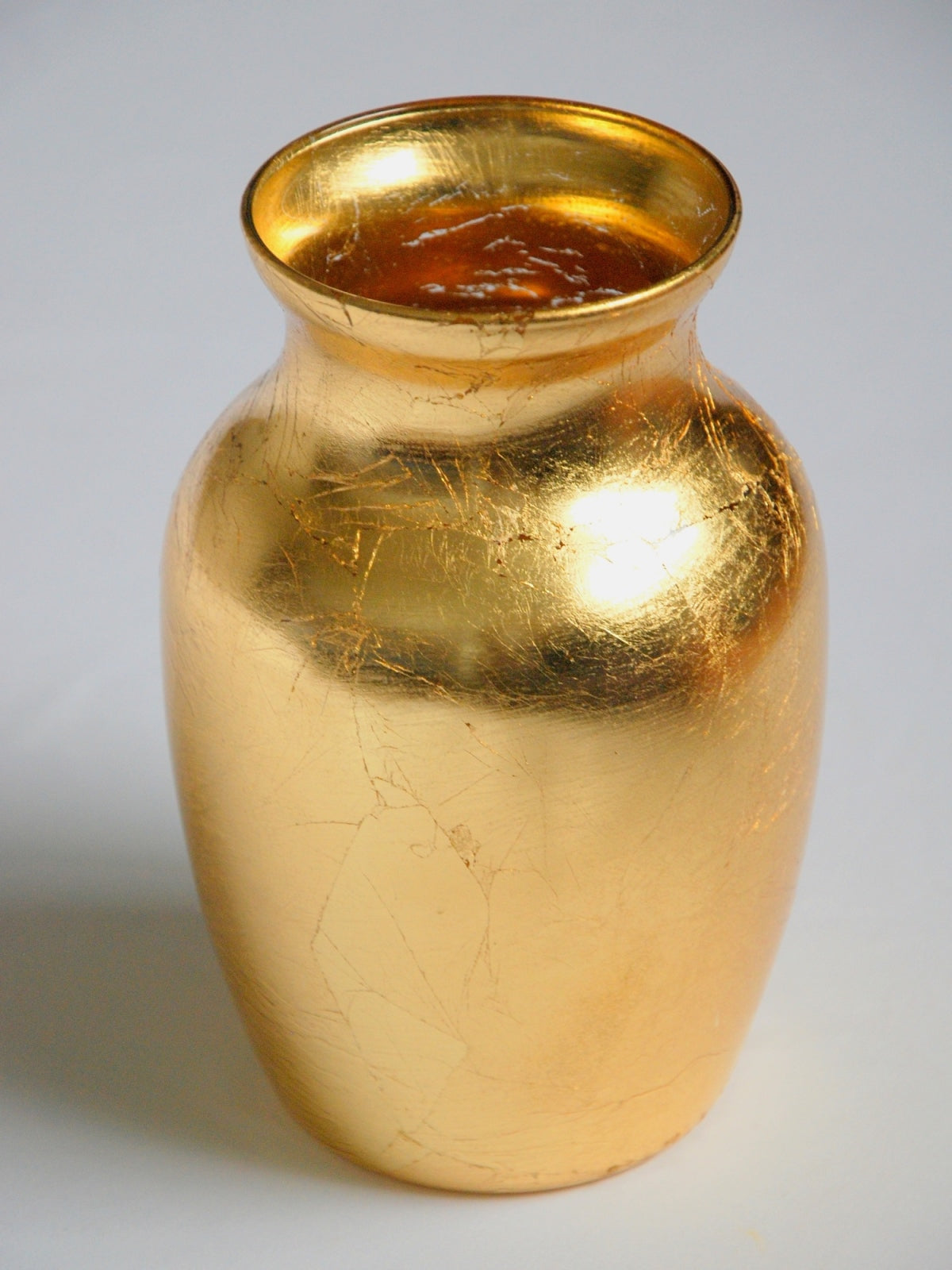 Gold Leaf Flower Vase