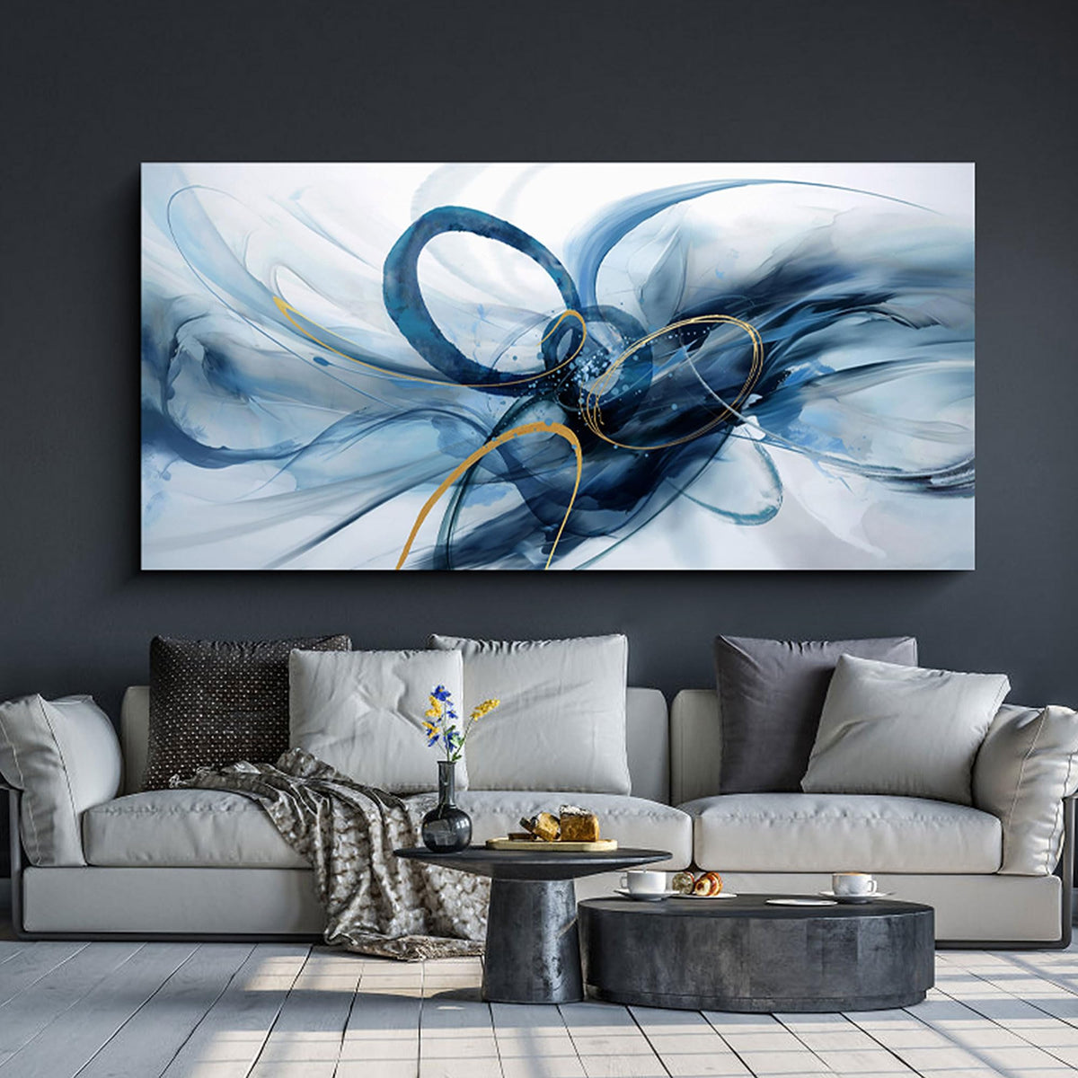 Extra Large Modern Abstract Canvas Wall Art