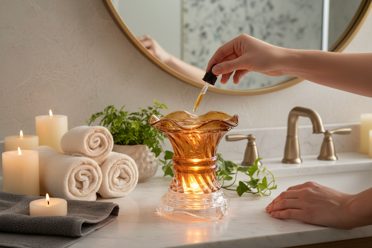 Bathroom vanity pour