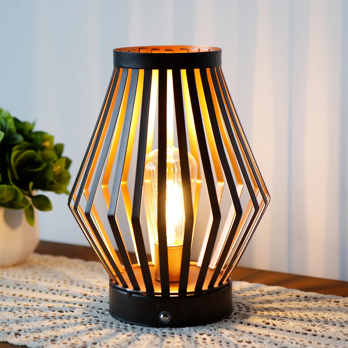 Modern USB Rechargeable Dimmable Bedside Table Lamp