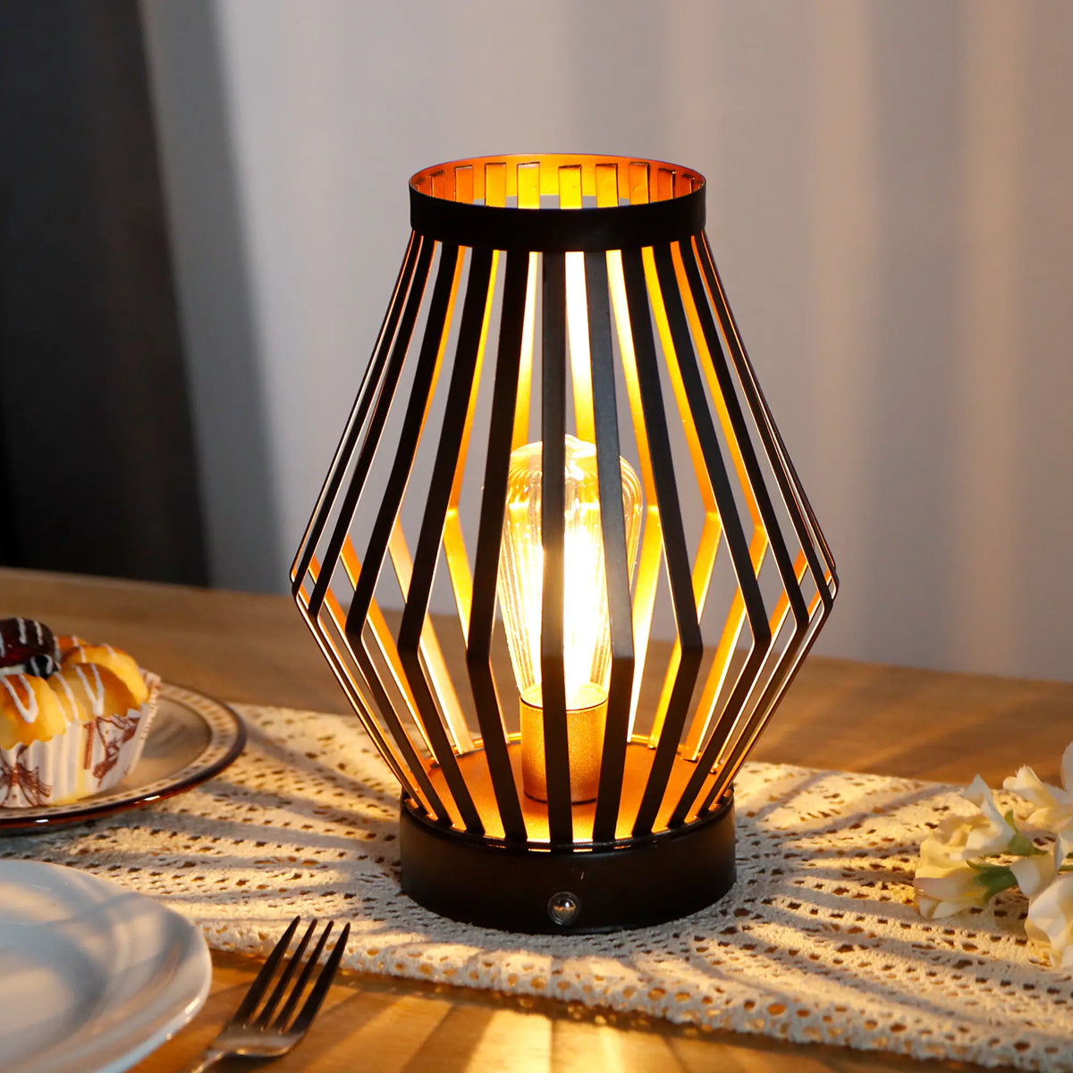 Modern USB Rechargeable Dimmable Bedside Table Lamp