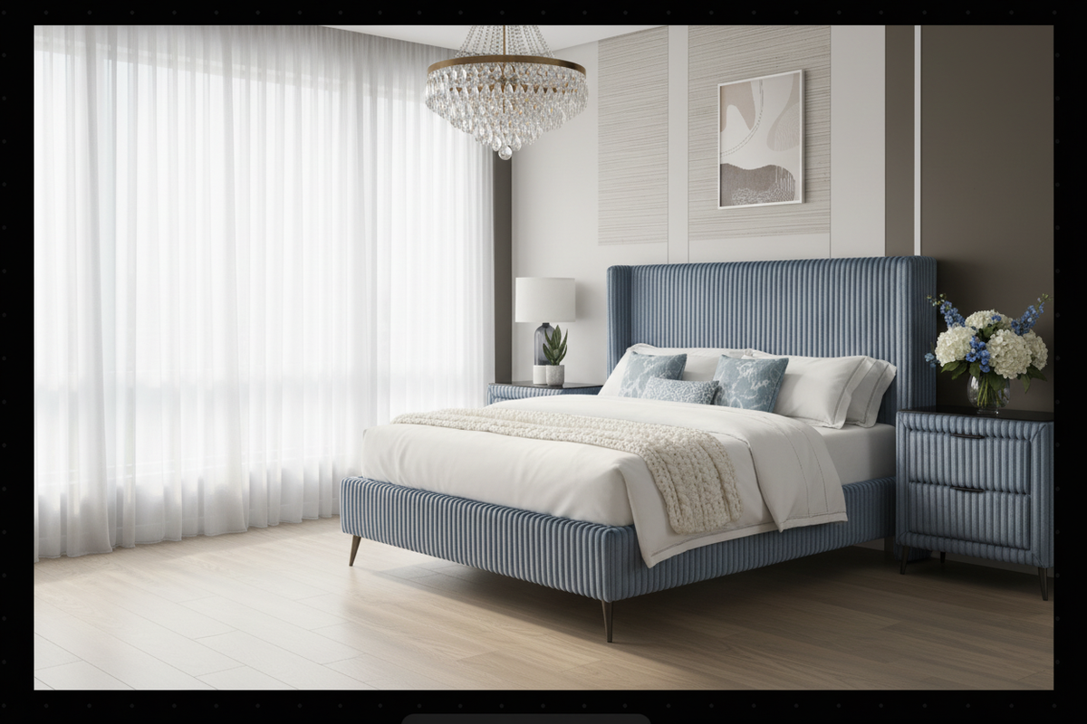 Beautiful luxury bedroom scene
