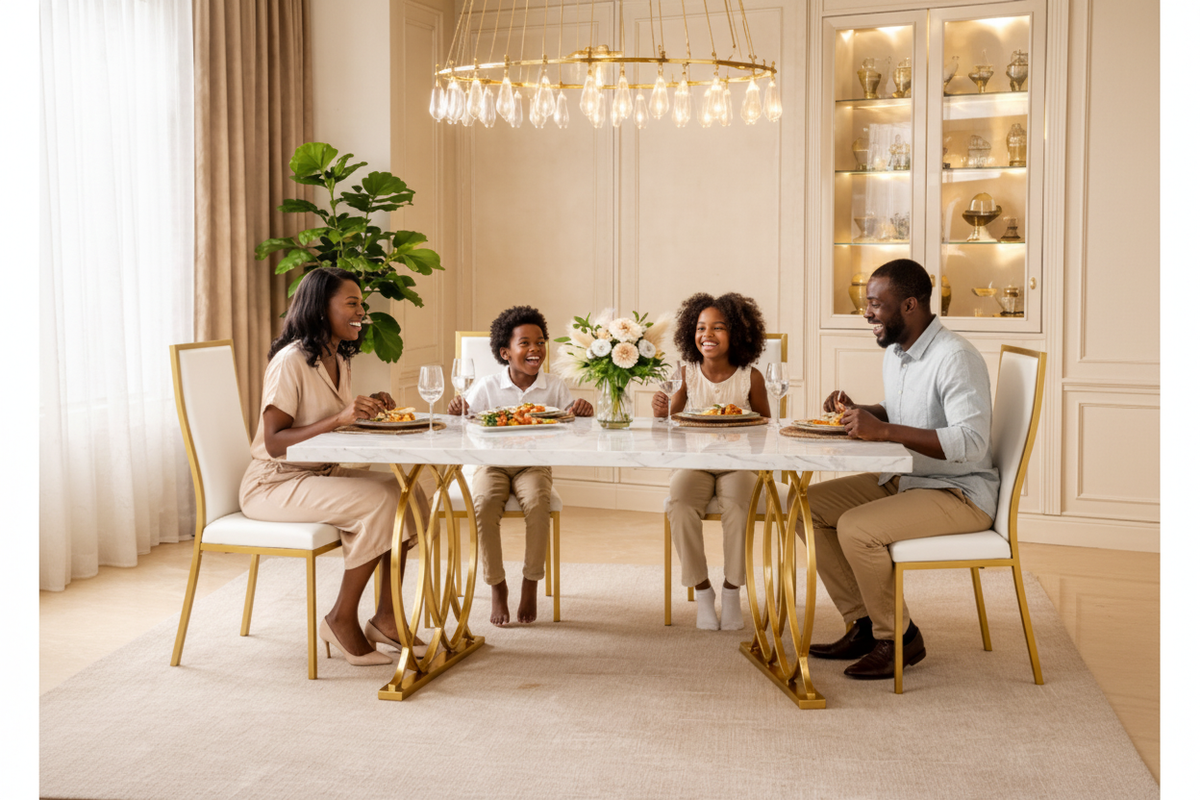 Black Family Dining Scene