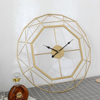 Iron Wall Clock - Silent Large Living Room Decor