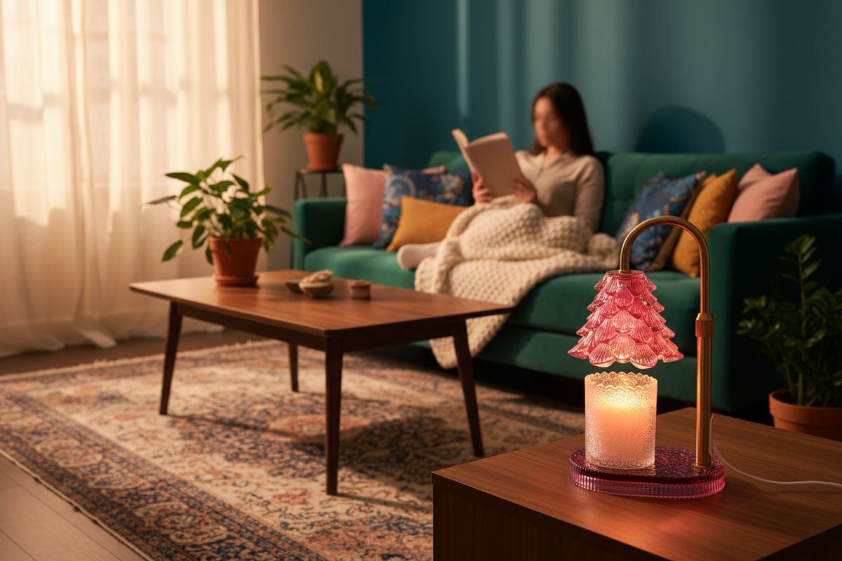 Candle Warmer Lamp Living Room Lifestyle Scene