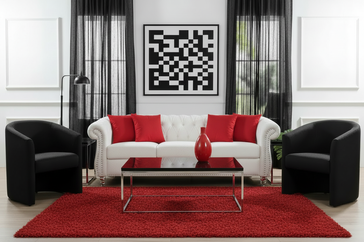 Chesterfield Sofa - Red Rug & Decor