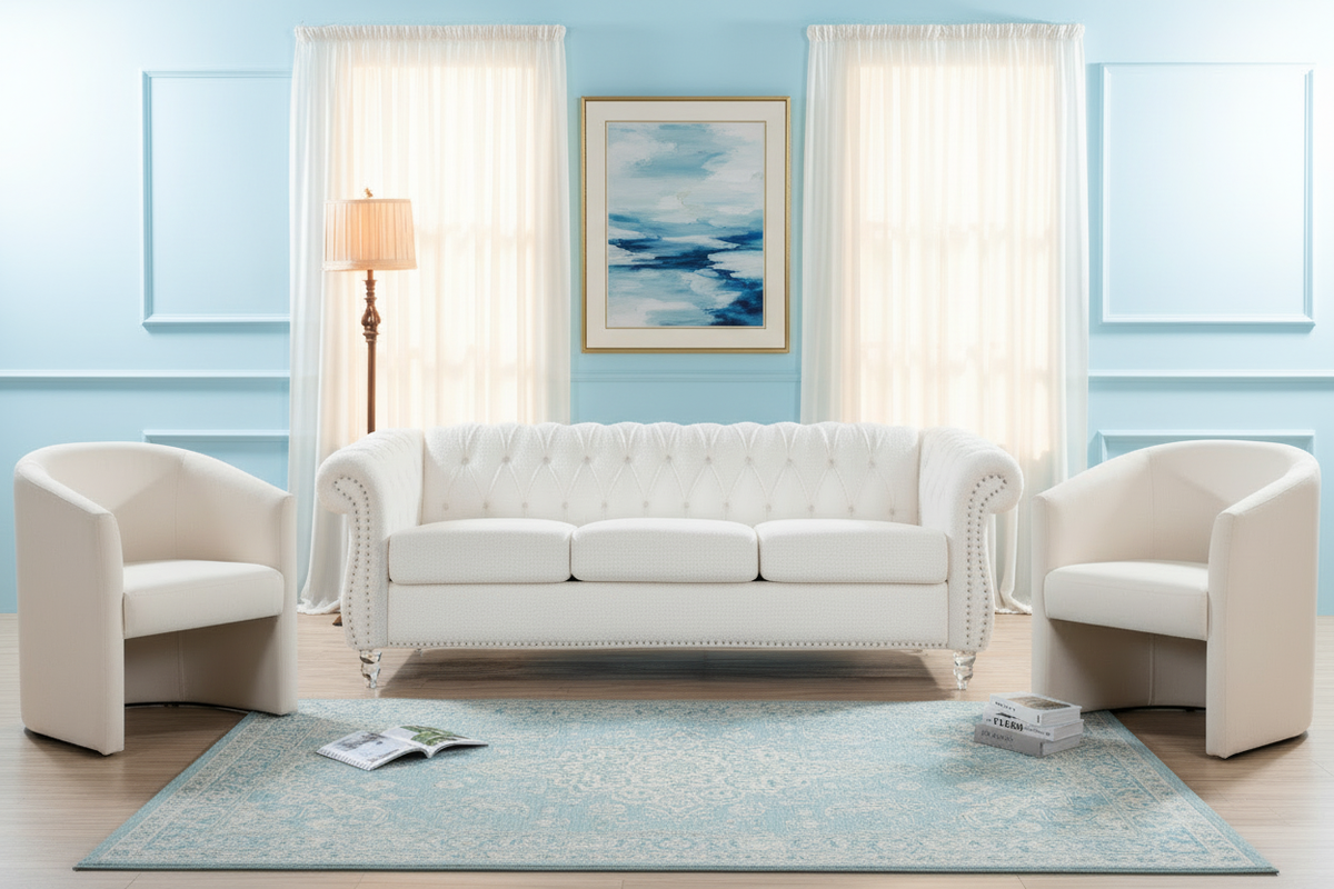 Chesterfield Sofa - Sunny Blue