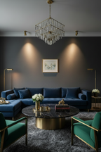 Contemporary Living Room - Realistic Size