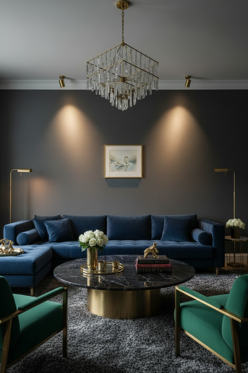 Contemporary Living Room - Realistic Size