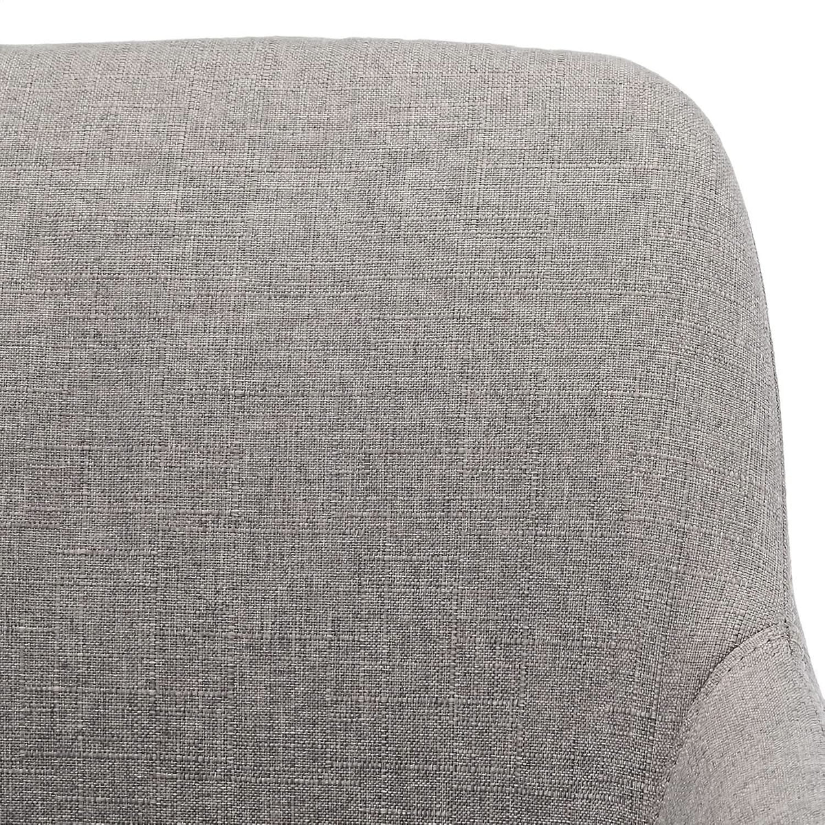 Light Gray Swivel Office Chair with Chrome Base
