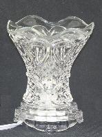Ribbed Crystal Glass Fragrance Oil Warmer - Crystal Clear