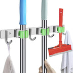 Heavy Duty Wall Mounted Broom and Mop Holder Storage