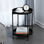 Nordic Minimalist Round Side Table for Bedroom Living Room