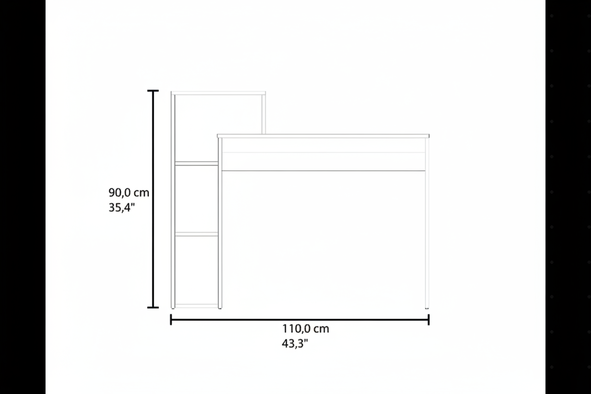 Dimension Diagram - White Background