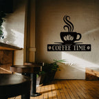 Personalized Iron Coffee Bar Metal Wall Art Decor