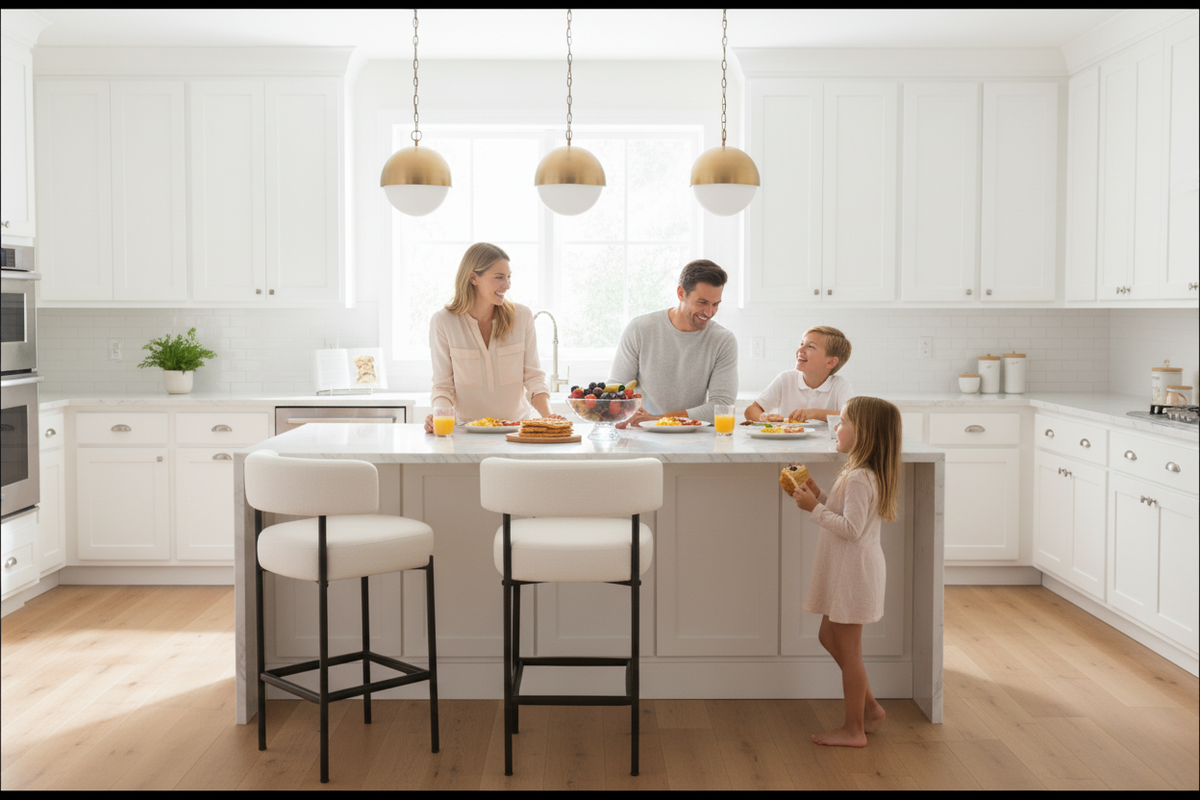Family Kitchen Scene