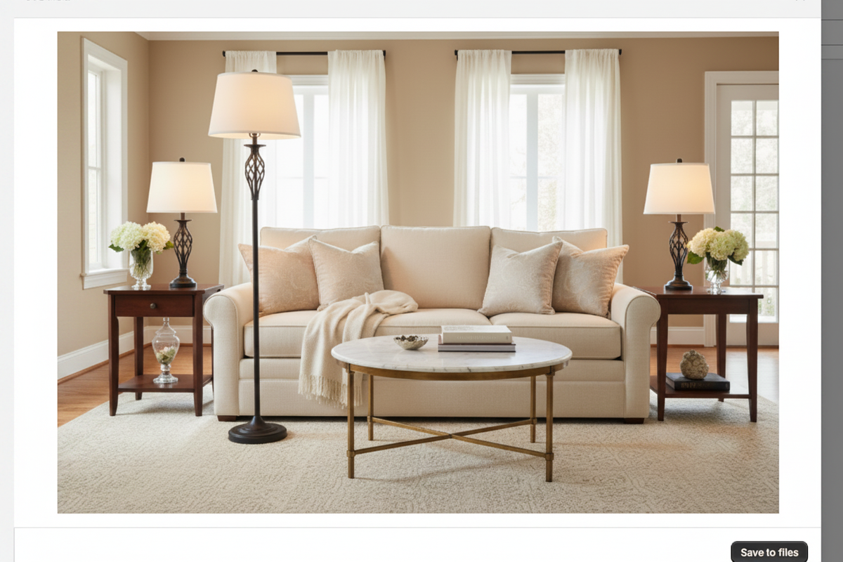 Floor Lamp Behind Sofa