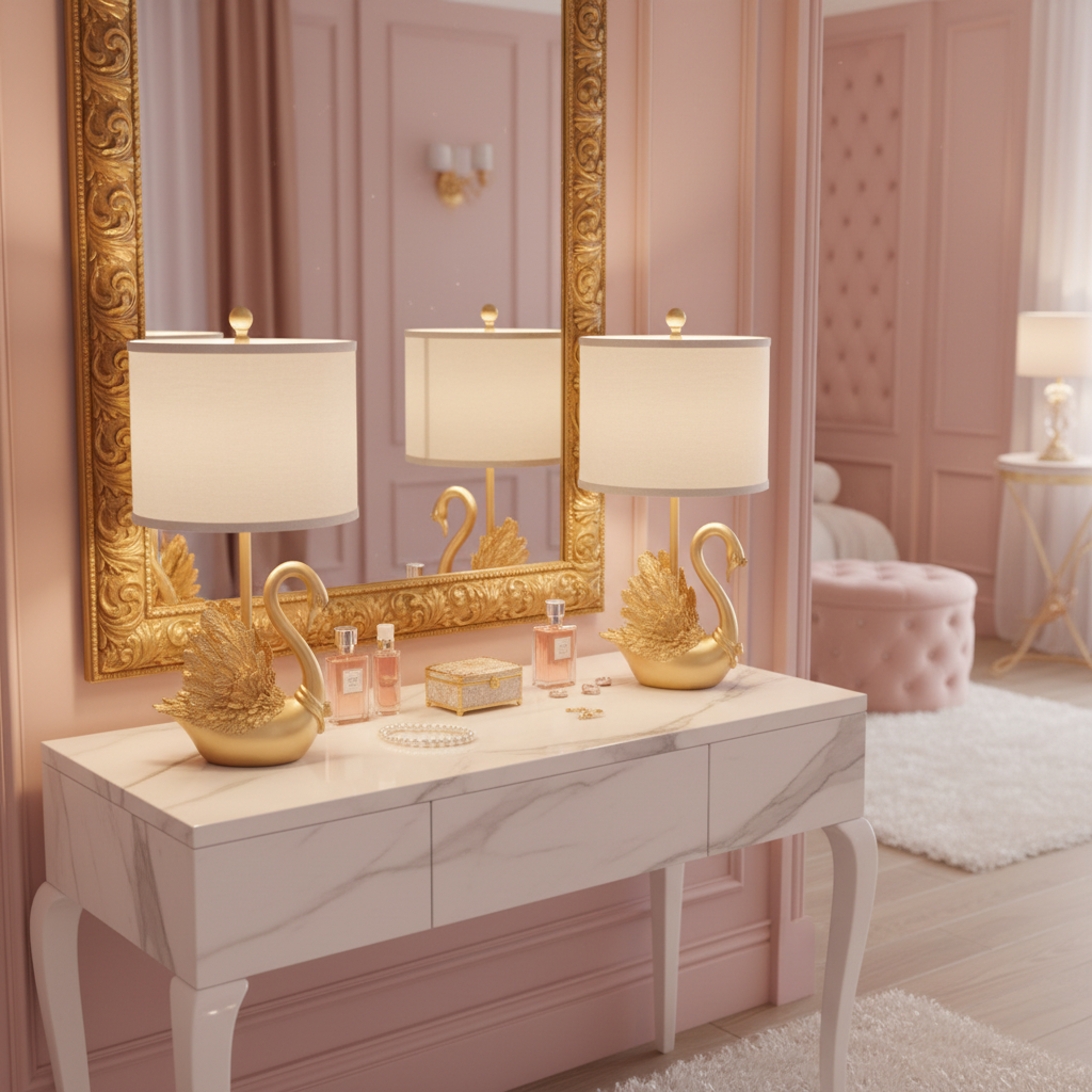 Glamorous dressing room