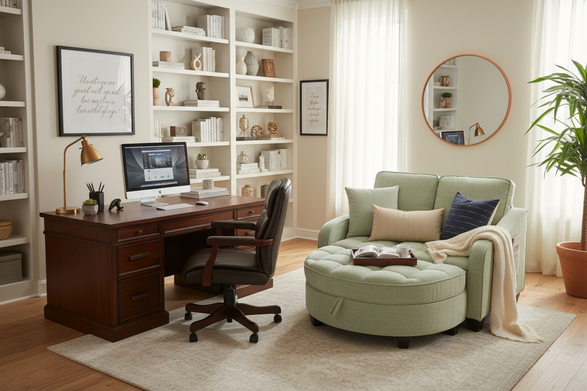 Home Office with Exact Chaise