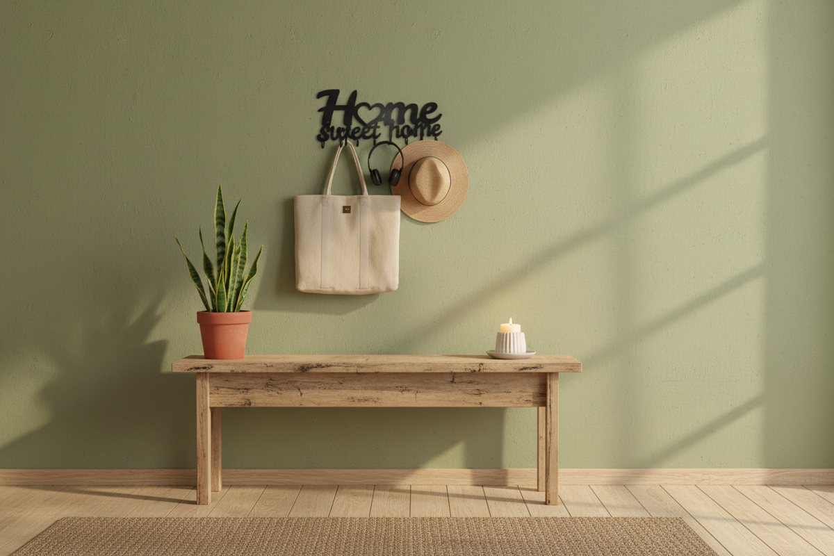 Home Sweet Home – Sage Green Boho Scene