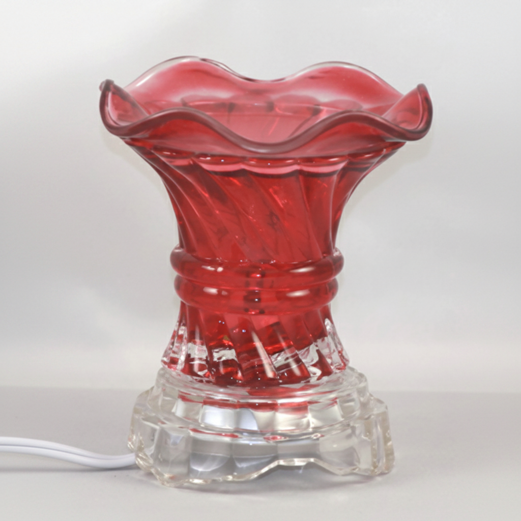 Red Crystal Glow Electric Oil Warmer
