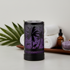 Palm Tree LED Warmer on bathroom vanity spa shelf