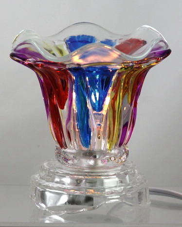 Rainbow Crystal Glow Electric Oil Warmer & Night Light | 3 Settings