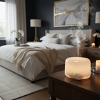 Ultrasonic Aroma Diffuser in luxury master bedroom