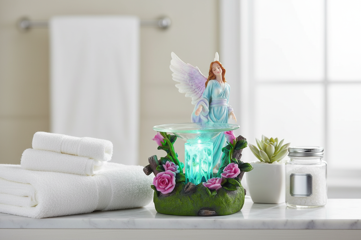 Blue Angel Fragrance Warmer in Bathroom
