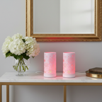Snowflake LED Warmer on entry table - bold scene