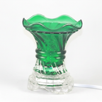 Green Crystal Glow Electric Oil Warmer