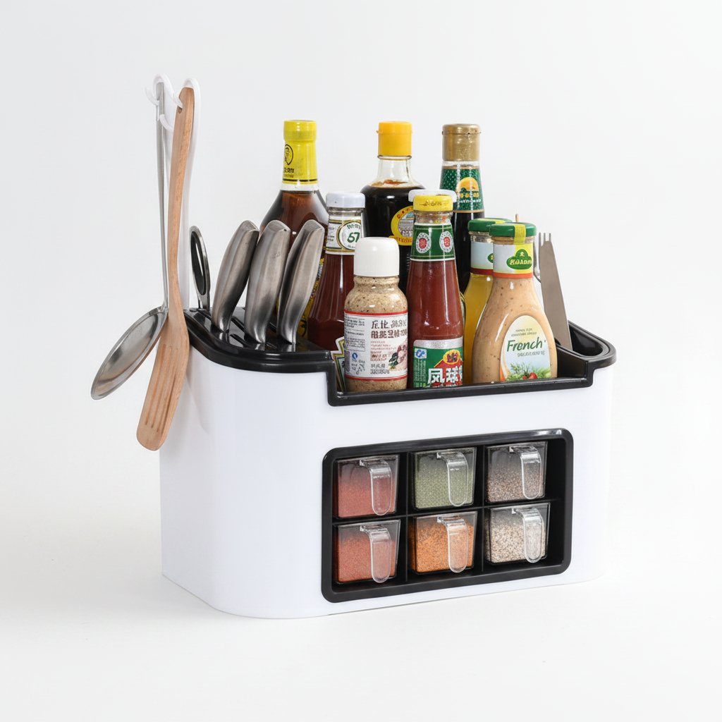 Kitchen Organizer White Background
