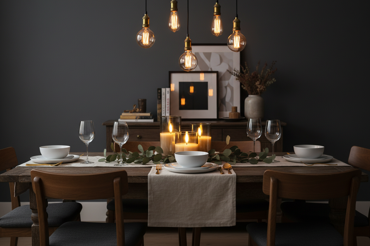 LED Candles – Dining Room Scene