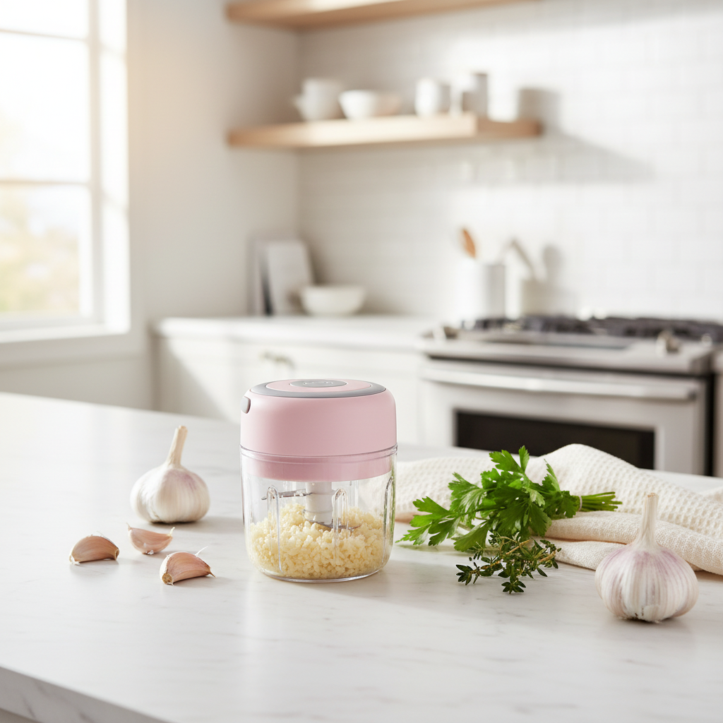 Mini Electric Garlic Chopper Scene