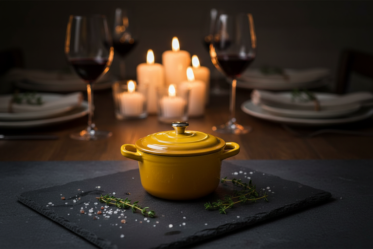 Mustard Yellow Pot Scene