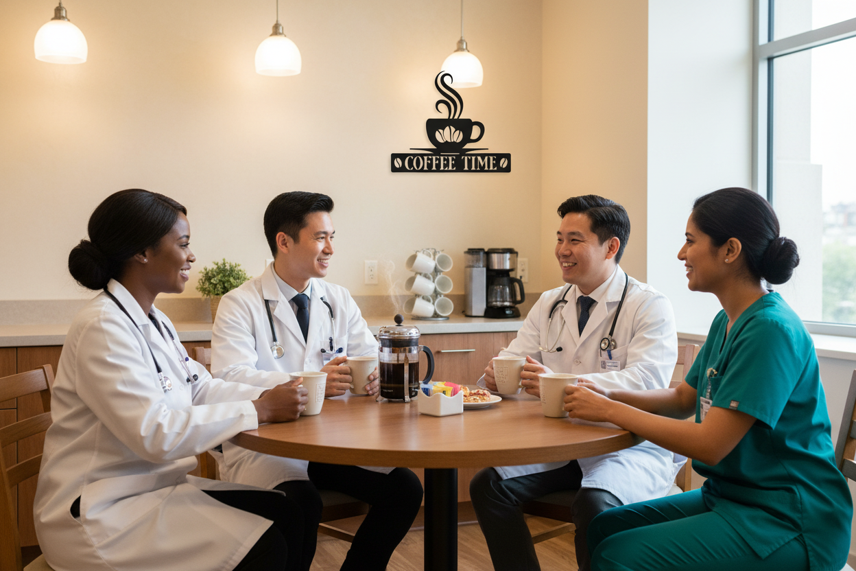 Nurses and Doctors Coffee Break Room